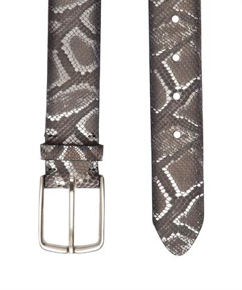 Vanzetti leren riem slangenprint