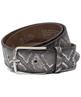 Vanzetti leren riem slangenprint
