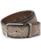 Vanzetti leren riem slangenprint