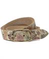 Vanzetti riem bloemen metallic