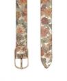 Vanzetti riem bloemen metallic
