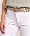 Vanzetti riem bloemen metallic