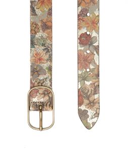 Vanzetti riem bloemen metallic