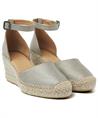 VIA VAI leren espadrille Flora Braid