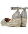 VIA VAI leren espadrille Flora Braid