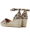 VIA VAI leren espadrille Flora Braid