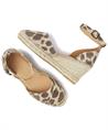 VIA VAI leren espadrille Flora Braid