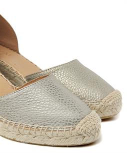 VIA VAI leren espadrille Flora Braid