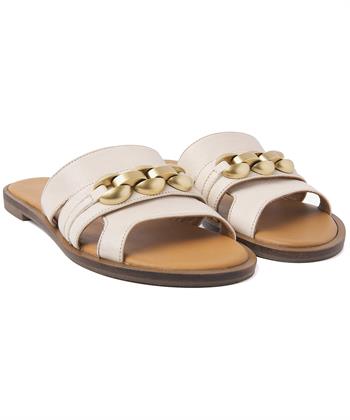 VIA VAI slipper goudkleurig accent Harita Zora
