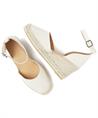 VIA VAI suède espadrille Flora Braid