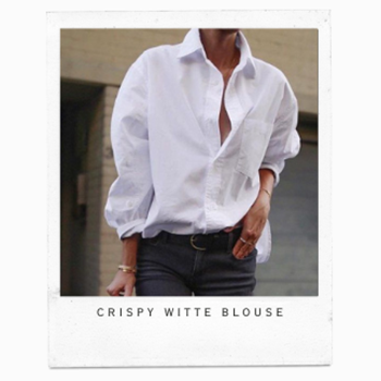witte blouse